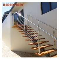 Cheap outdoor deck wire railing and stainless steel cable balustrade post system