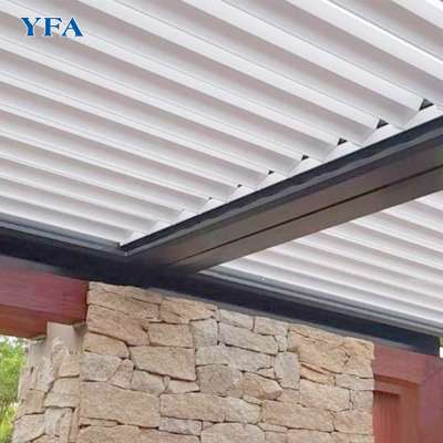 Luxury Aluminum Waterproof White Free Standing Pergola