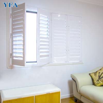 Hinged Aluminum Security Plantation Shutters Louver Window