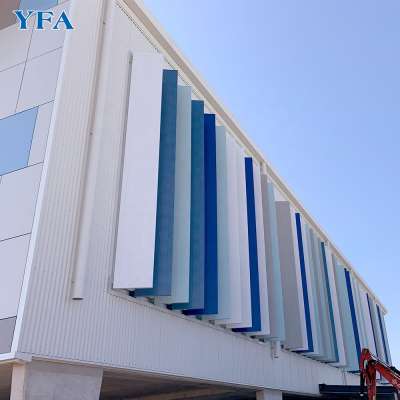 Powder Coat Aluminum Exterior Sun Shade Shutter Louver