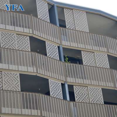 Aluminium Profile Perforated Facade Panel Architecture